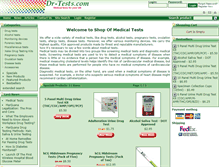 Tablet Screenshot of dr-tests.com